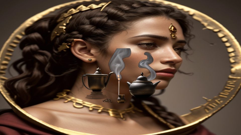 Hand censer — Cleo coin bronze alexandria bnf