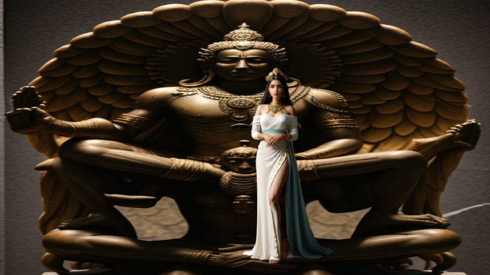 Peseshet — Hybrid vishnu rides garuda