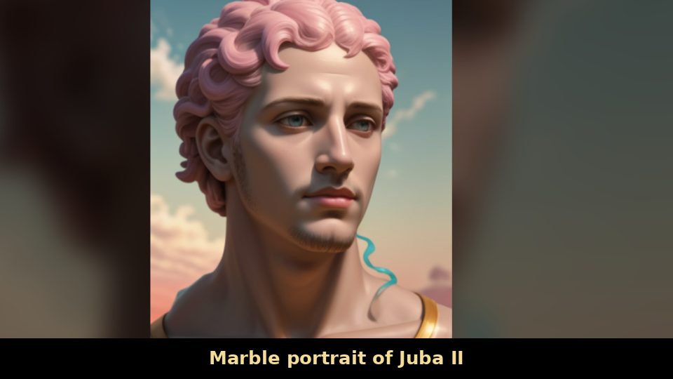Marble portrait of Juba II
