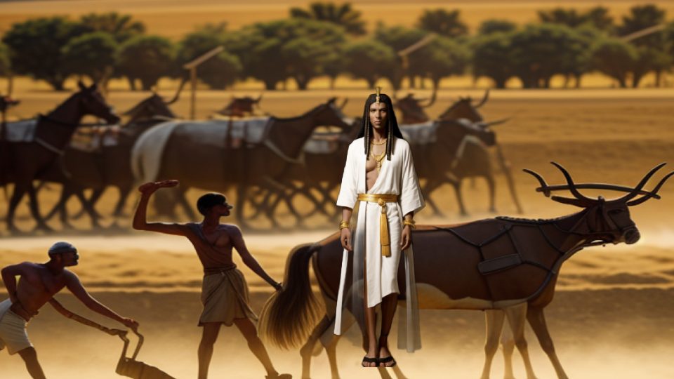 Udjahorresnet — Djar ploughing