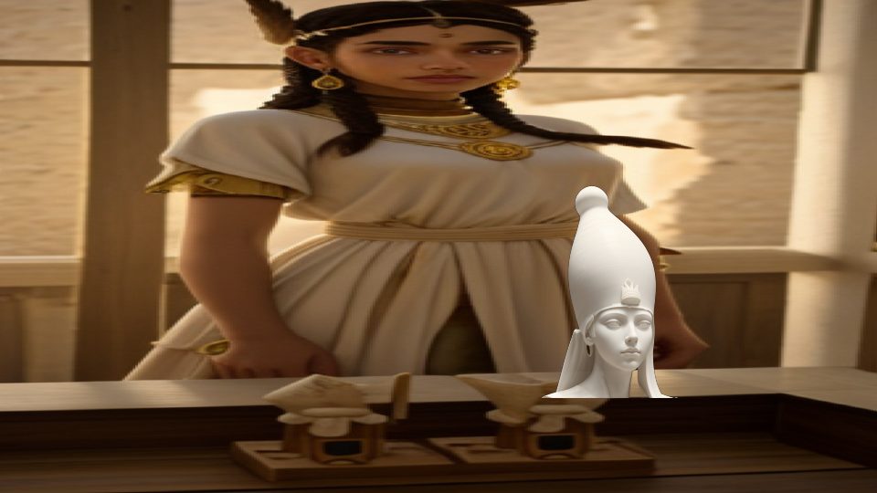 Hedjet white crown — Neo ain ghazal statues