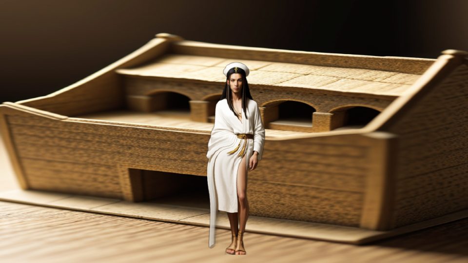 Udjahorresnet — Farm egypt granary model