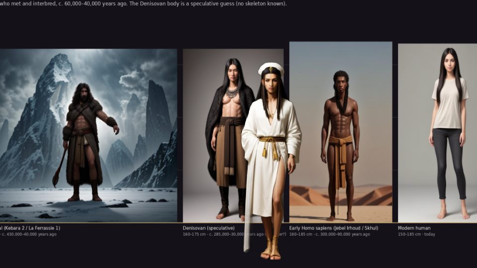 Udjahorresnet — Lineup hominins