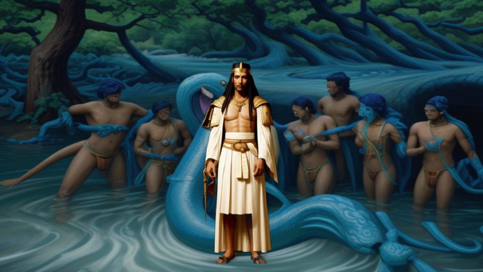 Sonchis of sais — Hindu krishna kaliya