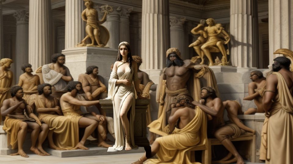 The pythia — Odysseus alcinous hayez