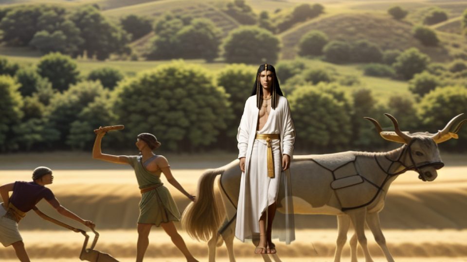 Udjahorresnet — Djar ploughing
