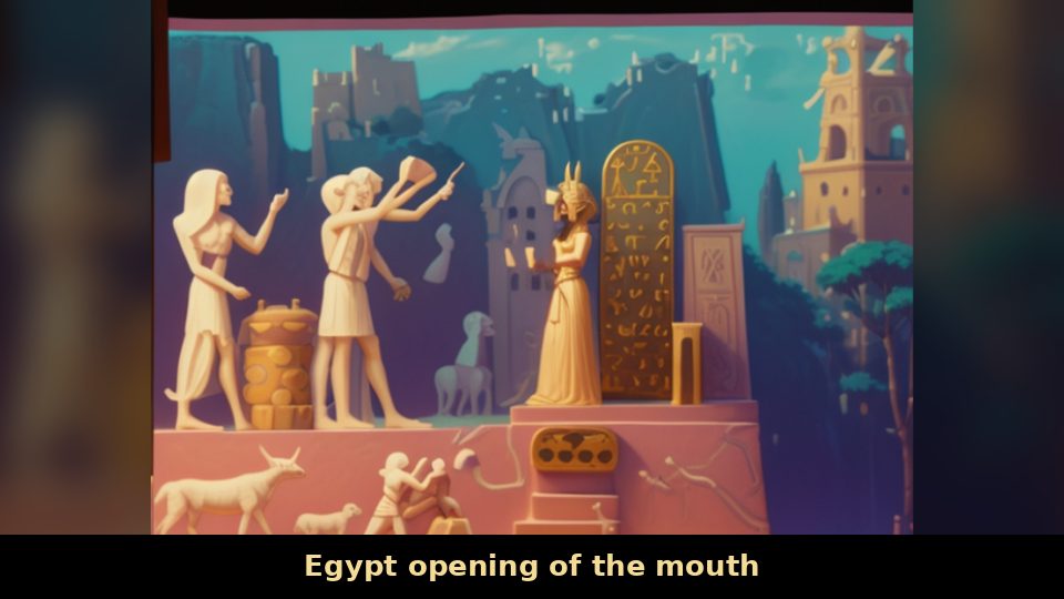 Egypt opening of the mouth