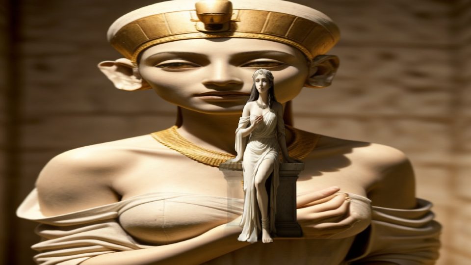 The pythia — Nef berlin standing statue
