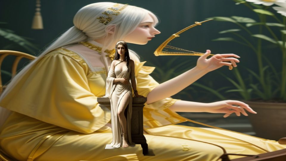 The pythia — Nakht blind harpist