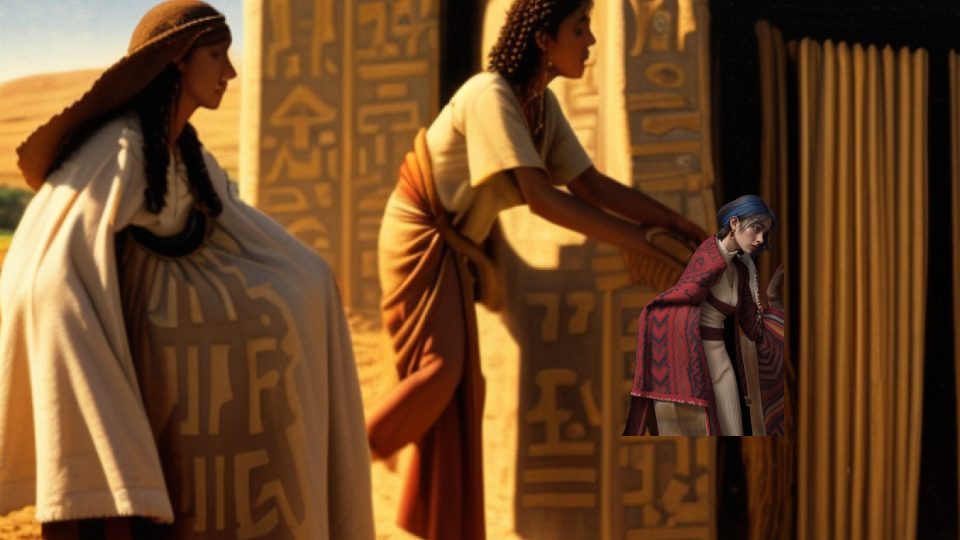 Aamu patterned garment — Sennedjem harvest