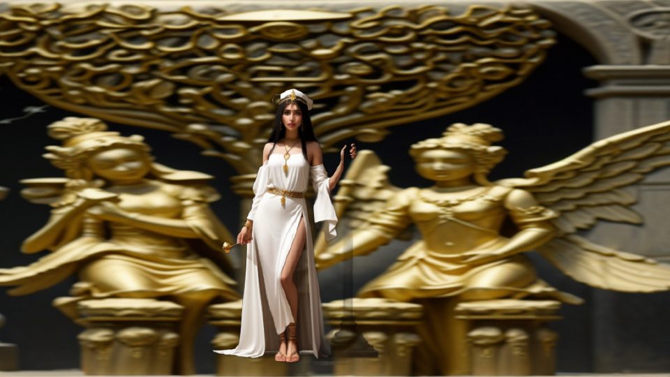 A priestess of neith at sais — Hybrid kinnaras borobudur