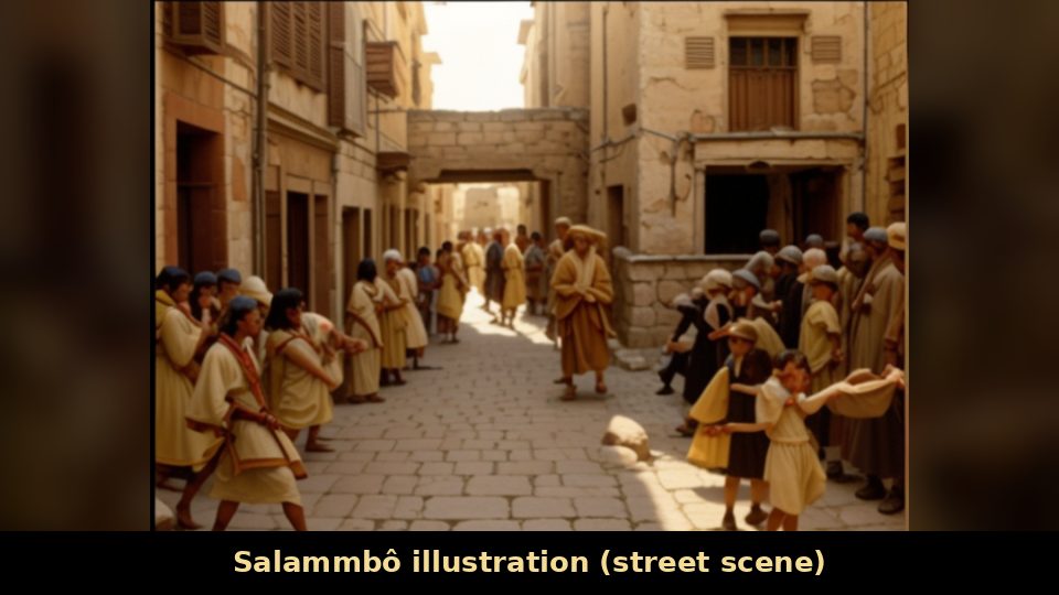 Salammbô illustration (street scene)