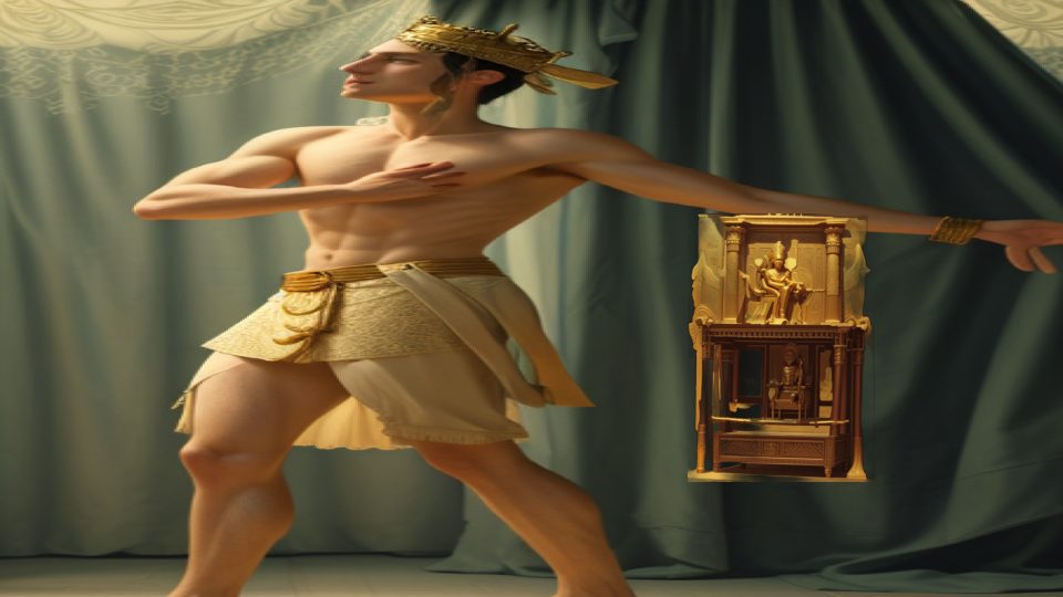 Golden throne tutankhamun — Minoan prince lilies