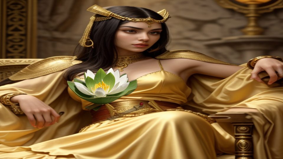 Obj white lotus fillet — Cleo painting waterhouse