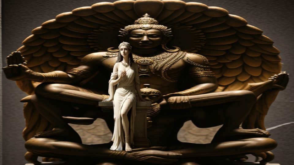 The pythia — Hybrid vishnu rides garuda