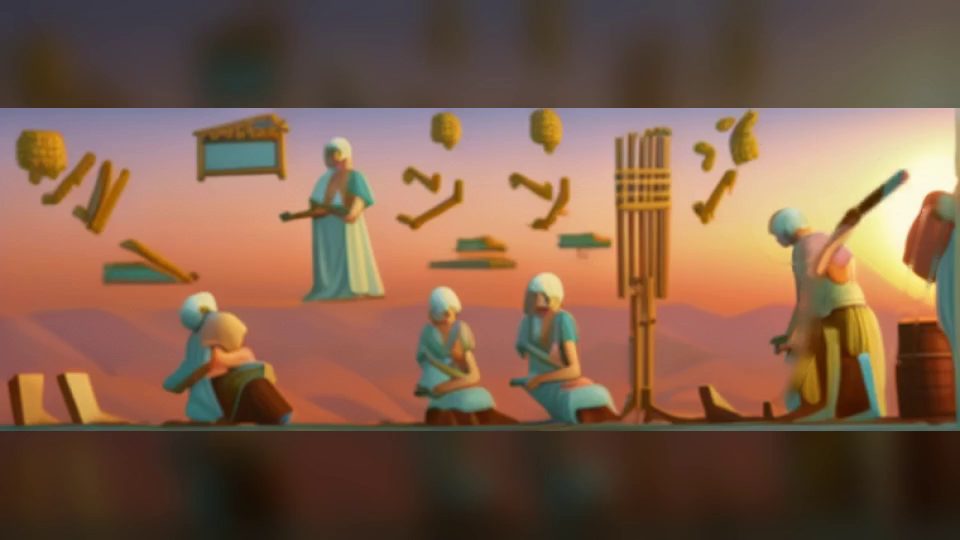 Scribes recording the harvest