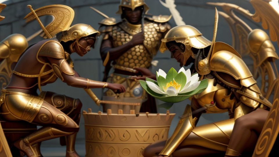 Obj white lotus fillet — Athens athena achilles ajax