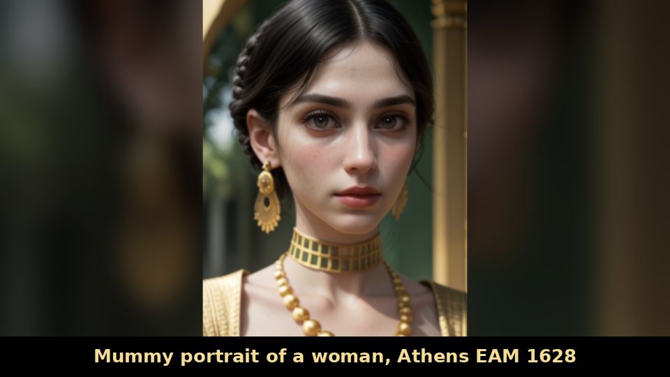 Mummy portrait of a woman, Athens EAM 1628