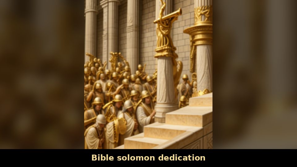 Bible solomon dedication