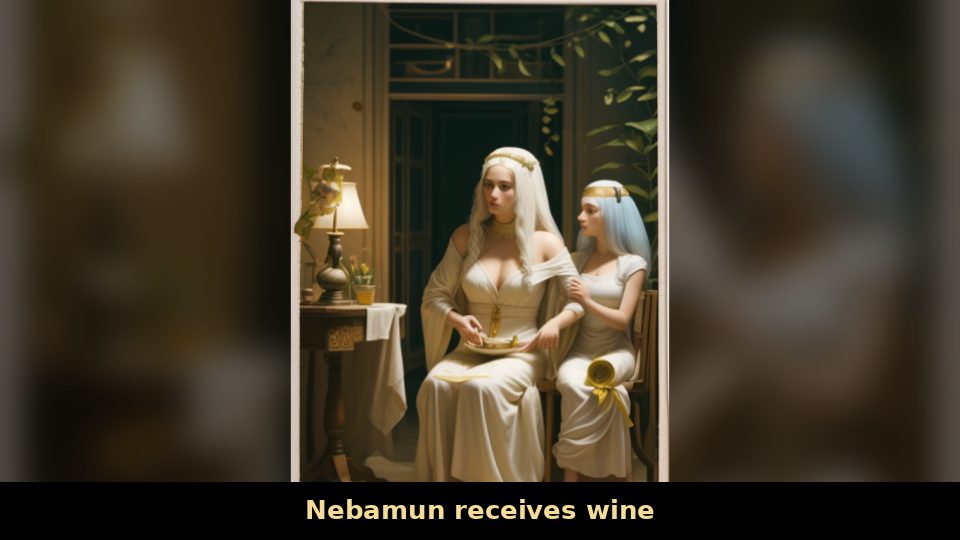 Nebamun receives wine