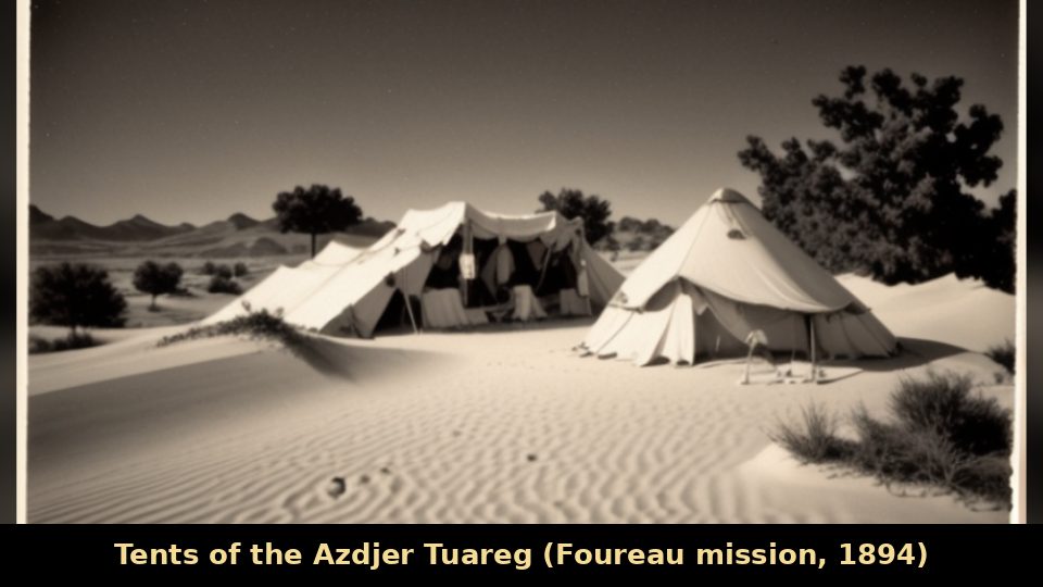 Tents of the Azdjer Tuareg (Foureau mission, 1894)