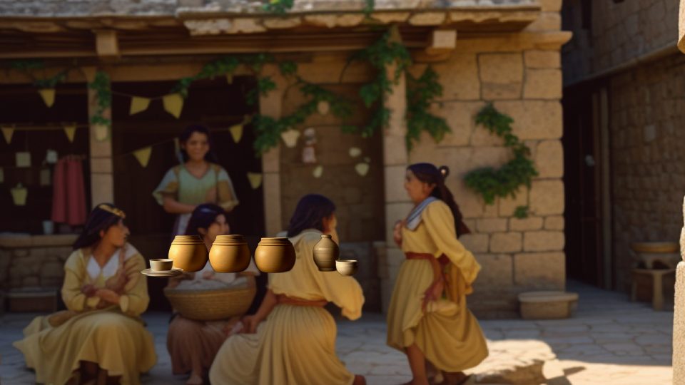 Beeswax cakes — Minoan saffron gatherers
