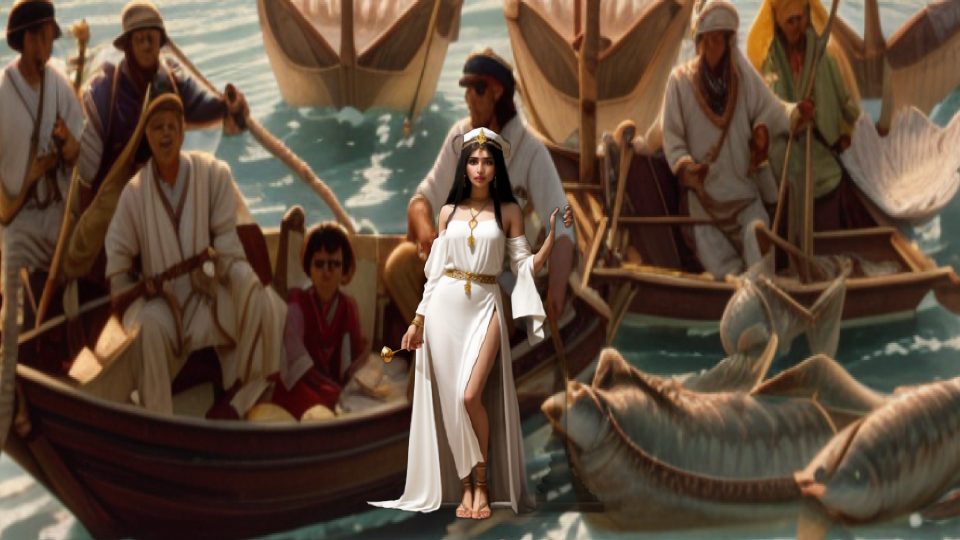 A priestess of neith at sais — Ipuy net fishing left