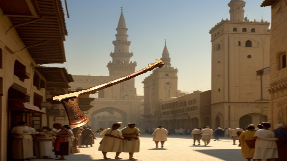 Ahmose ceremonial axe — Nile view in cairo