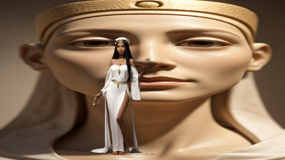 A priestess of neith at sais — Nef berlin unfinished model head