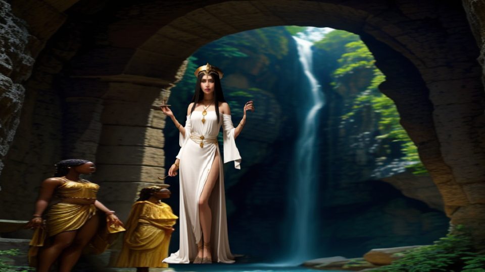A priestess of neith at sais — Delphi castalian spring