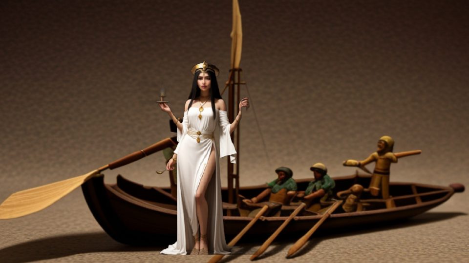 A priestess of neith at sais — Bfh egypt model boat
