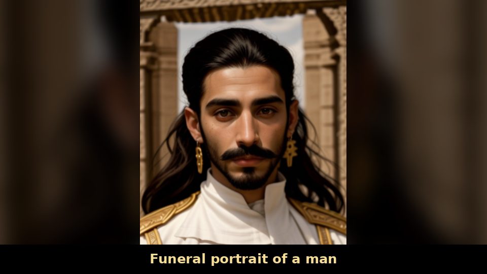 Funeral portrait of a man
