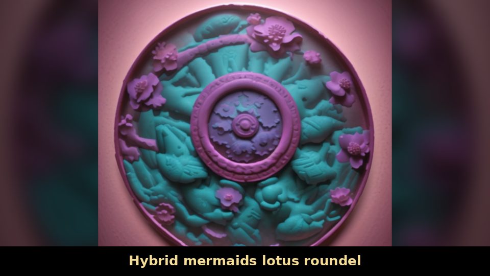 Hybrid mermaids lotus roundel