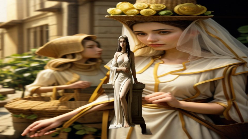 The pythia — Cleveland female bearer