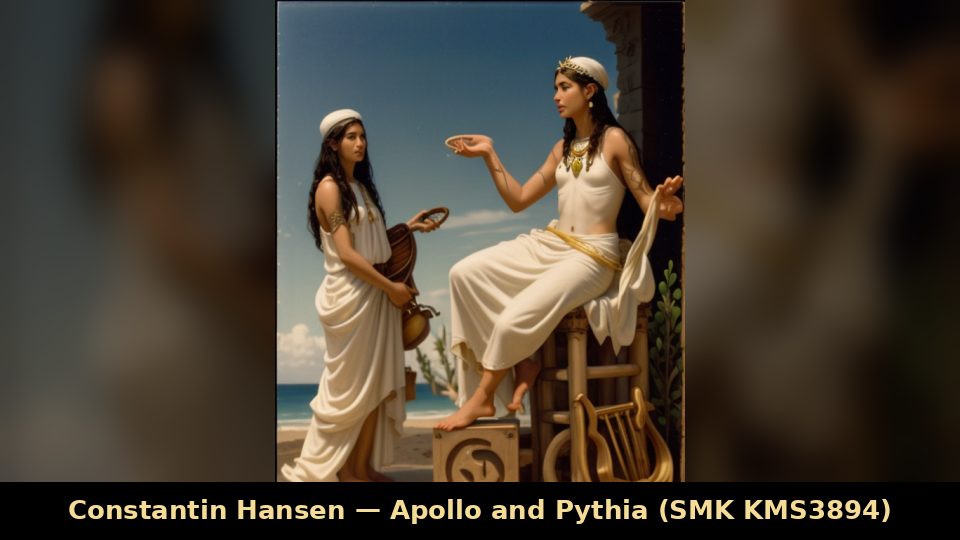Constantin Hansen — Apollo and Pythia (SMK KMS3894)