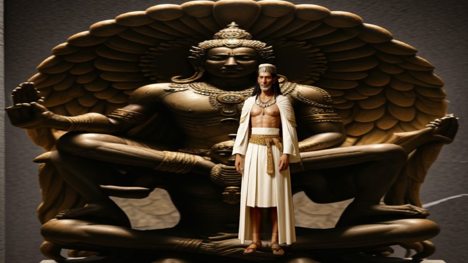 Sonchis of sais — Hybrid vishnu rides garuda