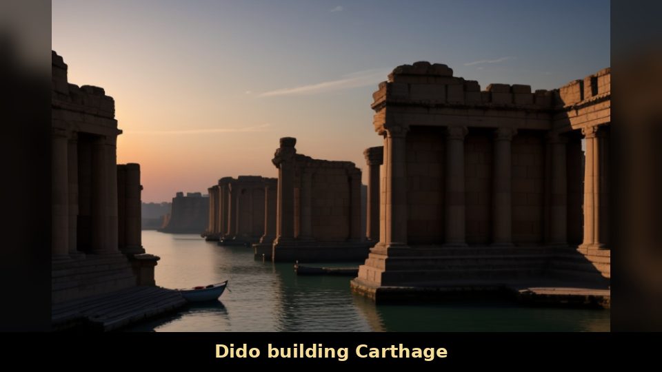 Dido building Carthage