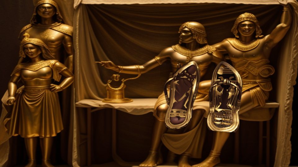 Nine bows sandals — Mit mithras sol banquet