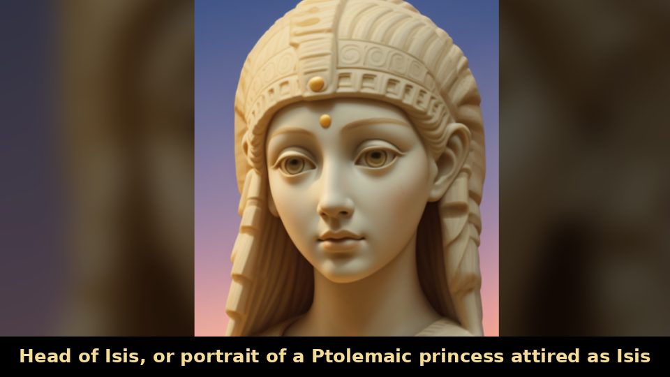 Head of Isis, or portrait of a Ptolemaic princess attired as Isis