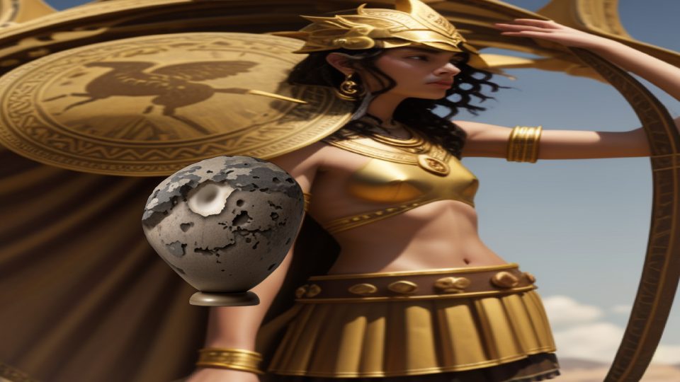 Piriform mace head — Athens athena promachos