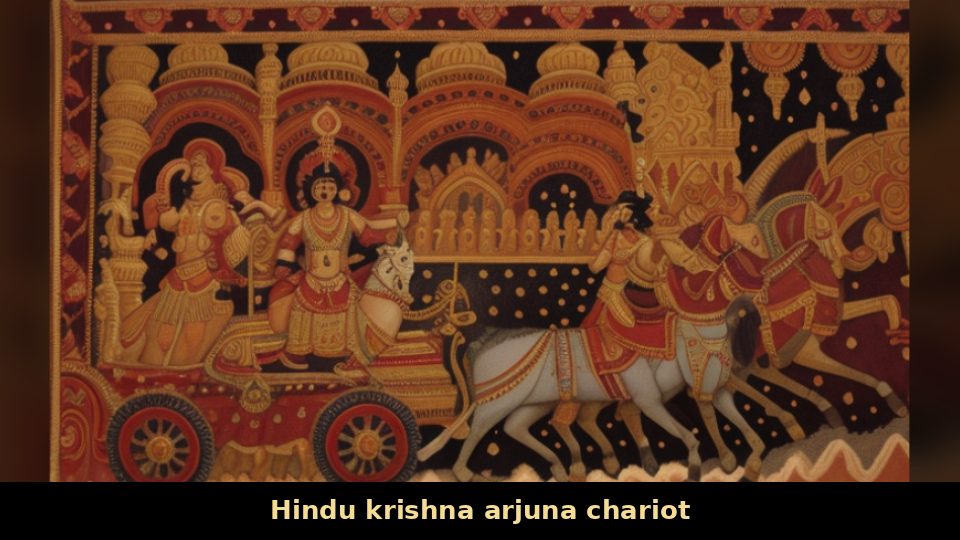 Hindu krishna arjuna chariot