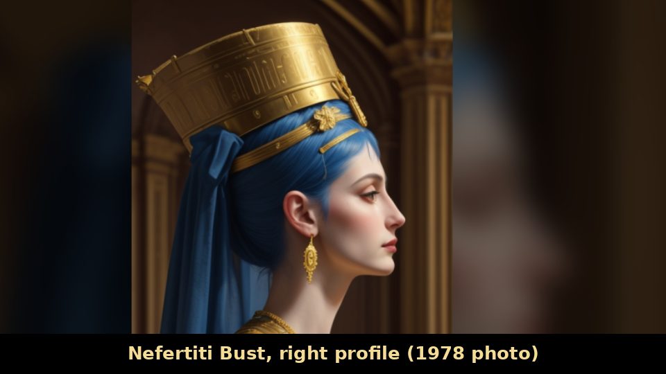 Nefertiti Bust, right profile (1978 photo)