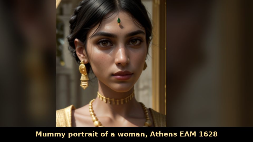 Mummy portrait of a woman, Athens EAM 1628