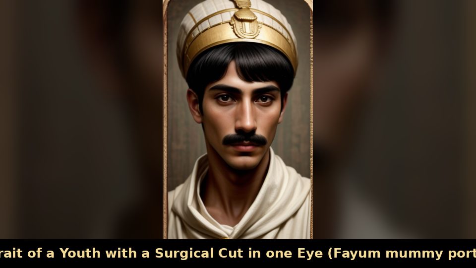 Portrait of a Youth with a Surgical Cut in one Eye (Fayum mummy portrait)