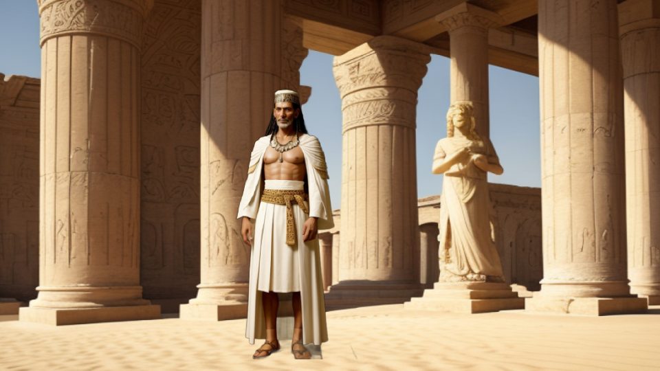 Sonchis of sais — Nile edfu portico
