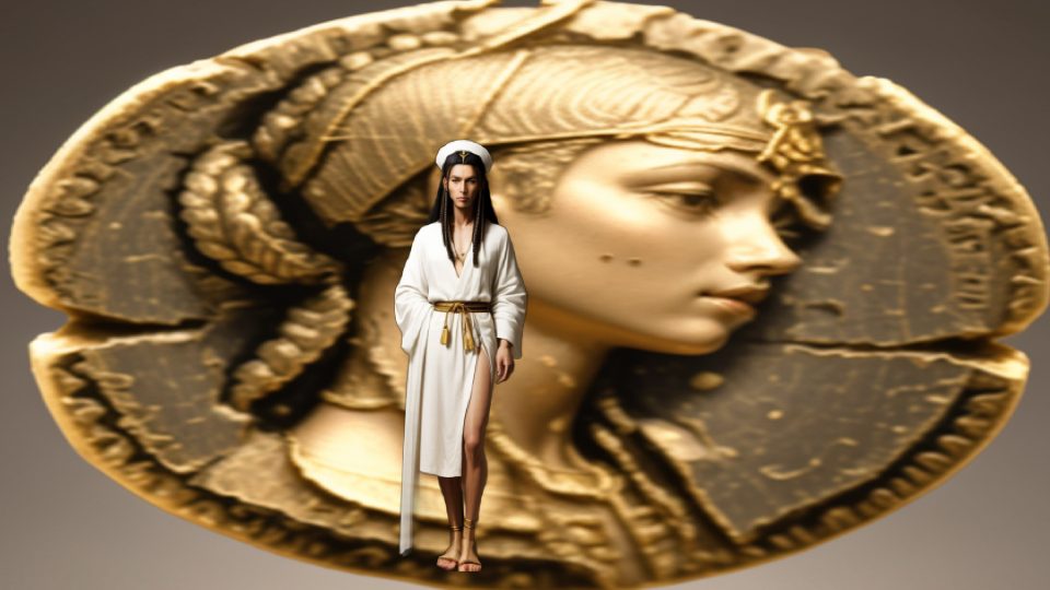 Udjahorresnet — Cleo coin drachm alexandria bnf