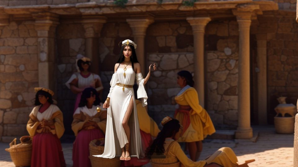 A priestess of neith at sais — Minoan saffron gatherers