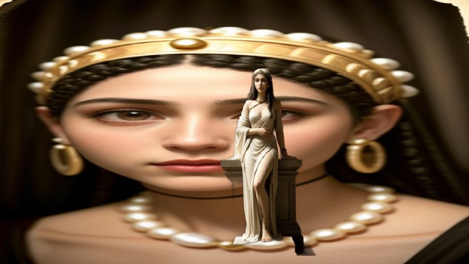 The pythia — Fayum walters woman pearls