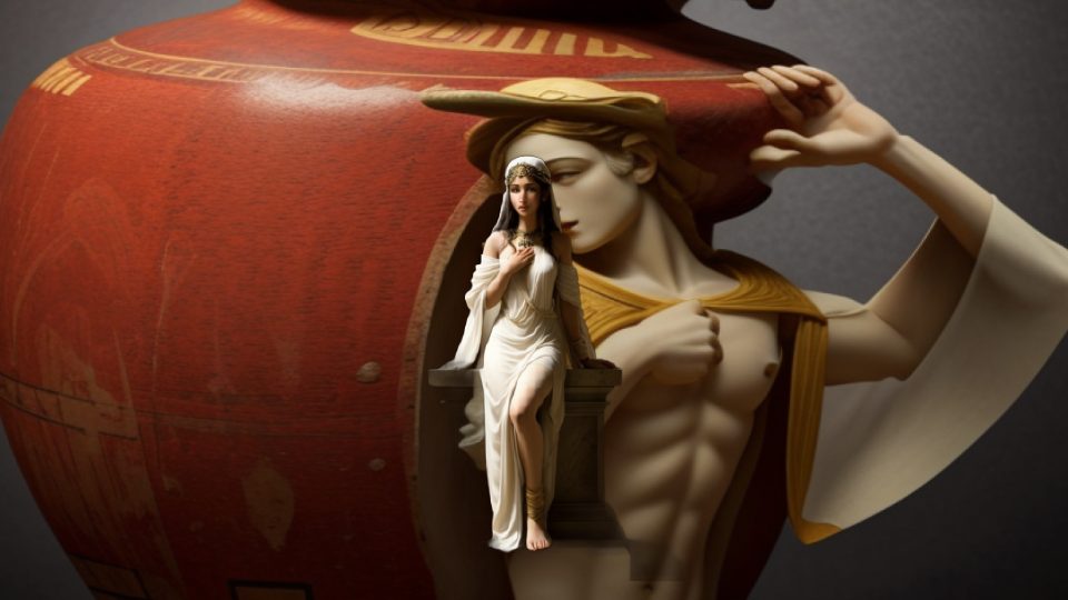 The pythia — Atc aulos vase