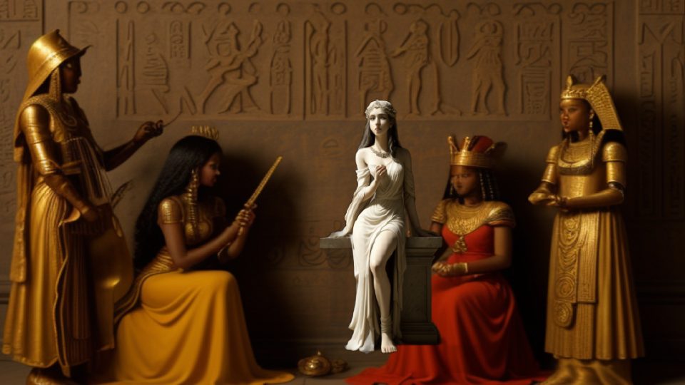 The pythia — Atc harpist tomb relief